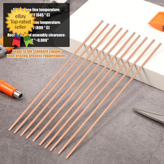 20 Pcs 15% Silver Brazing Rods AWS Bcup 5 Silver Solder Phosphor Copper Weldin..