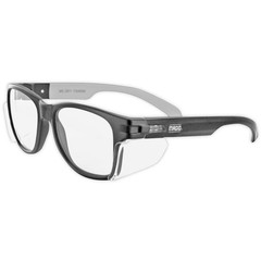 Y50 Safety Glasses for Construction | Black Frame — 2 Pairs, Clear Lens – 2.0 Bi