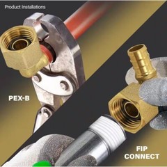 20 Pcs. 1/2″ Pex X 1/2″ Female Swivel Elbow, Pex Female Swivel Elbow 25-2-2=20