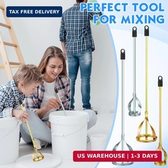 4 Pcs Paint Mixer for Drill Paint Stirrer Fits 1-5 Gallon Buckets for All Standa