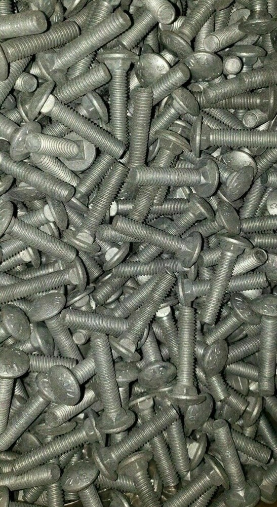 3/8″-16 X 4″ Carriage Bolts, Flat Washers & Nuts