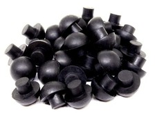 Rubber Push-in Mushroom Bumpers 5/8″ Diam – Feet – Fits 5/16″ Hole