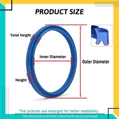 11mm-250mm Hydraulic seal ram u seal 11.2-250mm rod od U-Cup DHS-Type Dustproof