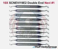 10X HU FRIEDY SCNEVI19E2 Double End Nevi #1 Dental Anterior Scaler #9 Handle