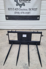 New Skid Steer JCT Four Spear Hay Bale Spear Attachment Bobcat CAT CASE Deere