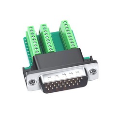 1* DB26 Male Adapter To PCB Terminal Signals Module Board Connector 26Pin