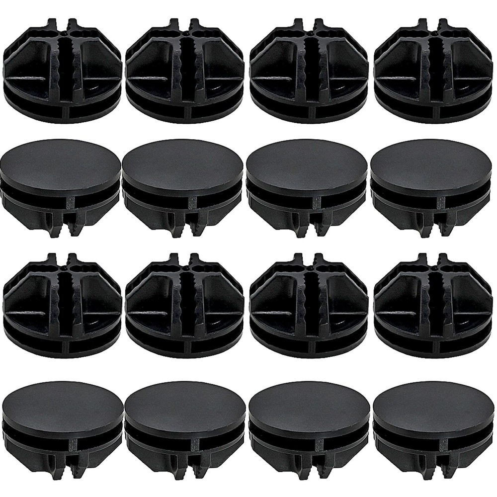 16 Pcs Black Plastic Connector Wire Grid Cube Connector For Modular Closet Stora