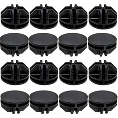 16 Pcs Black Plastic Connector Wire Grid Cube Connector For Modular Closet Stora