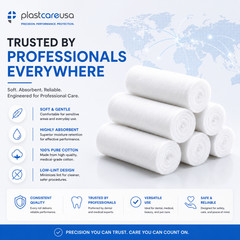 800 Dental Gauze Cotton Rolls 1-1/2″ x 3/8″, (#2 Medium), Kids Nose Plugs Bleed