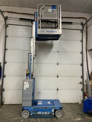 2015 GENIE GR15 15’ ELECTRIC RUNABOUT SCISSOR VERTICAL MAST DRIVABLE MAN LIFT