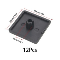 12 PCS 3030 Series European Standard Aluminum Profile End Cap T-Slot Cover