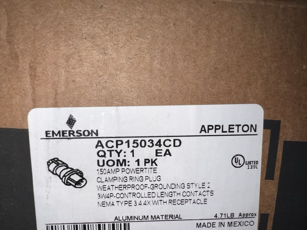 Appleton ACP15034CD Ring Plug