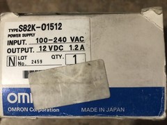 OMRON S82K-01512 SWITCH MODE POWER SUPPLY S82K01512 NEW