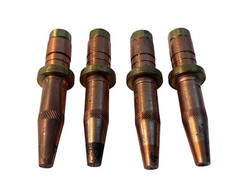 Lot of 4 Used SC-12 00 0 1 2 Smith Style Welding Cutting Tips