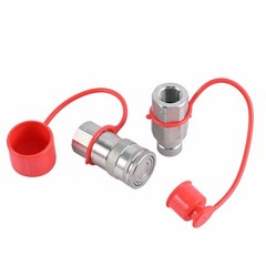 1/2″ NPT Flat Face Hydraulic Quick Connect Coupler Set for Bobcat Skid Steer