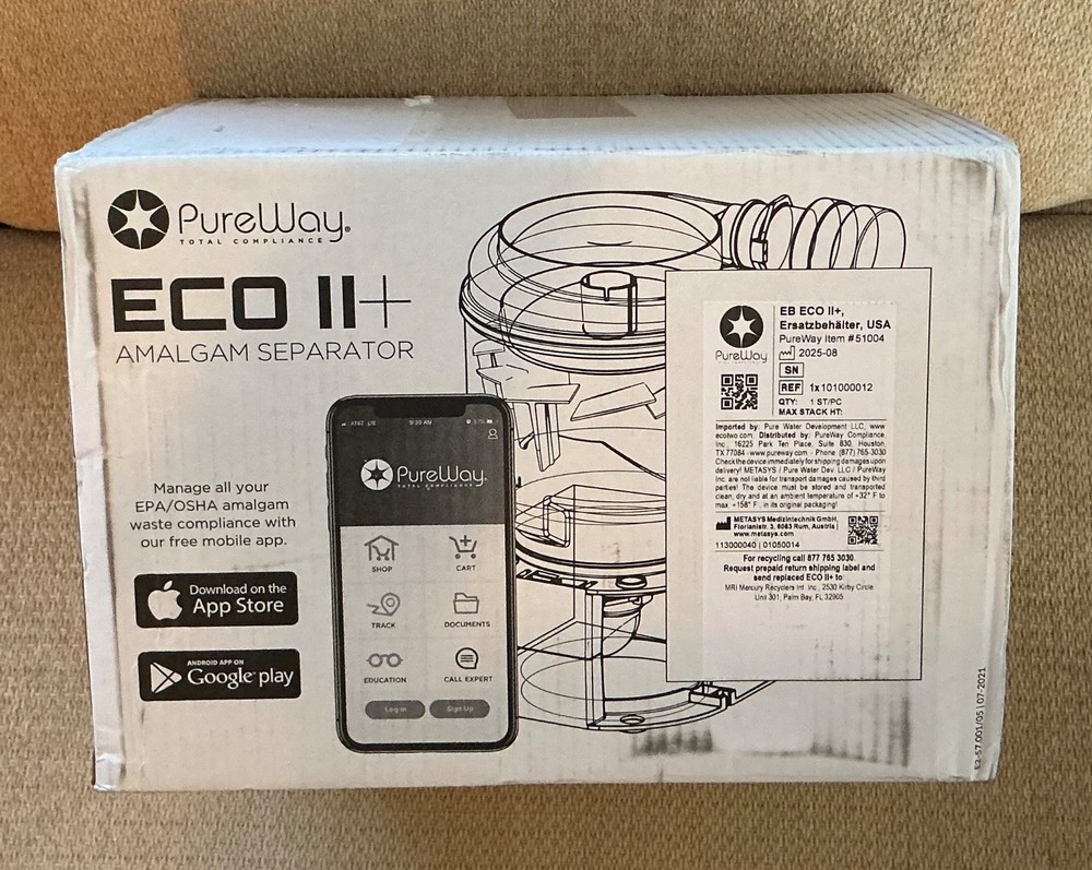 PureWay 51004 Eco II+ Amalgam Separator Replacement Kit Canister Filtration