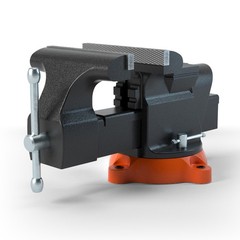 6″ Bench Vise w/ Anvil 360°Swivel Locking Base Heavy Duty Ductile Iron