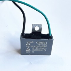 CBB61 250V Capacitor 2 Wires 2/3/3.5/4/5/5.5/6/6.5/7/8/9/10/12/15/18/20/25/30 UF