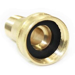 (1) 3/4″ GHT Female x 3/8″ Male NPT Hose Swivel Fitting – FGF106