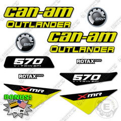 Fits Can-Am Outlander 570 XMR Decal Kit ATV – 7 YEAR OUTDOOR 3M VINYL!