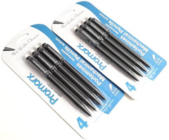 2 PACKS 8 MECHANICAL PENCILS Promarx® GRAFF ECO® 0.7 REFILLABLE MOLDED GRIP