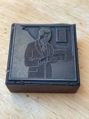 Printing Letterpress Printers Block Business Man Reading Note Letter (470)