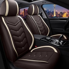 Hyundai Sonata Hybrid 2011-2026 Car Seat Covers Standard 2 Seats Coffee Color