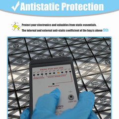 Open Top Antistatic Bag,10pcs 12X16in/30x40cm Large ESD Anti Static Bags for Mot