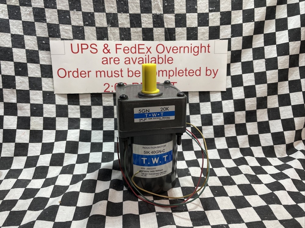 T.W.T INDUCTION MOTOR 220V, 5IK40GN-C, 5IK40GNC, SHIPSAMEDAY