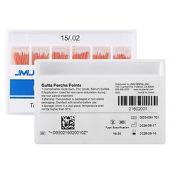 JMU Dental Endodontic Gutta Percha Points Taper Size .02/.04/.06 #F1-F3 Assorted