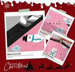 Christmas Poly Mailer – 14.5×19 Inch, 50 Pcs Waterproof Tear-Resistant Mailer Ba