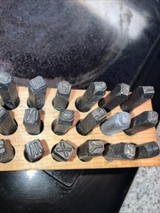 Vintage Young Brothers Steel Stamps Machine Made 3/16″ Letters Hand Stamps