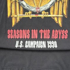 Slayer ‘Seasons in the Abyss’ 1990 Tour Tee Vintage Band