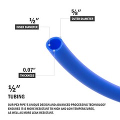 Secondhand 1/2 in. PEX Pipes 2x300ft Tubing PEX-B Water Plumbing Floor Heating