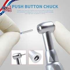 NSK Style Dental Slow/Low Speed Push Contra Angle Handpiece Fit FG 1.6mm Burs