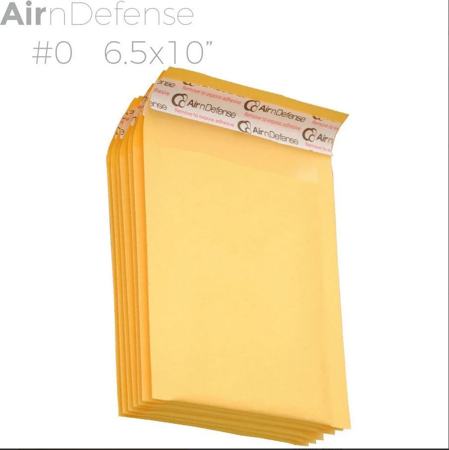 250 #0 6×10 Kraft Paper Padded Bubble Envelopes Mailers Shipping Case 6”x10”