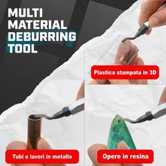 11 Heavy-Duty HSS Blades Deburring Tool – Perfect for Metal, PVC, & 3D Printing