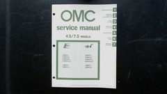 OMC 4.5-7.5 Service Manual Part 392079 1980 Fuel Ignition Powerhead