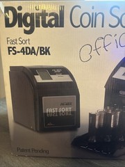 Royal Sovereign FS-4DA/BK Fast Sort 4-Row Auto Coin Sorter Counter NEW