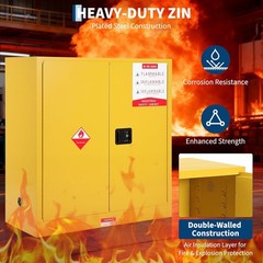 Hazardous Storage Flammable Cabinet Fire Resistant Safety For Flammable Liquid