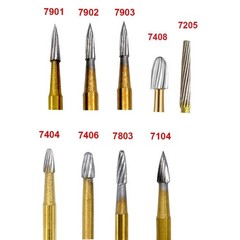 10 Pcs Dental Carbide Trimming & Finishing Burs FG7404/7406/7408/7901/7902/7903