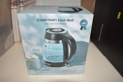 CHEFMAN FAST-BOIL 1.8L ELECTRIC HOT WATER KETTLE RAPID HEAT 1500W NEW FREE SHIP