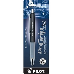 36270 Pilot Dr. Grip Ltd. RT Gel Rollerball, Charcoal Gray Barrel, Fine, 6 Each