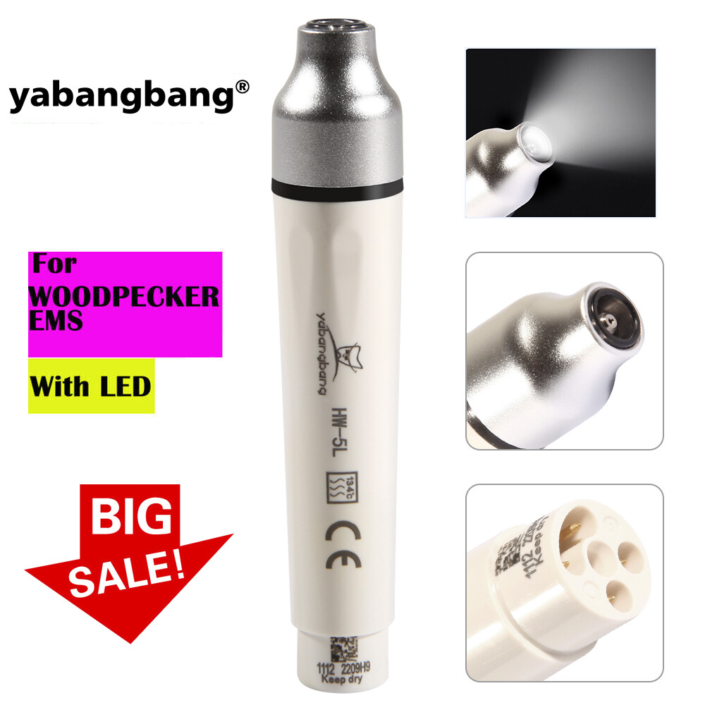Dental Ultrasonic Piezo Scaler Handpiece LED Fit WOODPECKER EMS Cavitron Tips