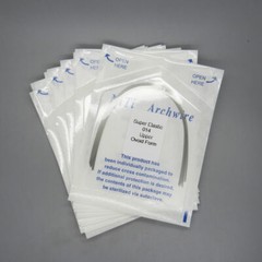 100 Pcs Dental Orthodontic Round Arch Wire Super Elastic NITI Ovoid/Natural U/L