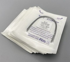 Dental Orthodontic Arch Wire Super Elastic Niti Round Rectangular Natural Form