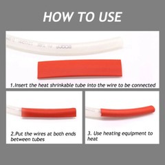 Heat Shrink Tubing 1 – 50mm Cable Heatshrink Sleeving Car 2:1 Ratio Brown