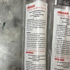 2 Frost King 84 x 300 Insulation Window Shrink Film (180 Ft Total In Each Roll)