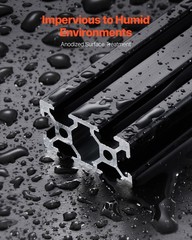 VEVOR 4PCS 39.4 in (1000 mm) T Slot 2040 Aluminum Extrusion Anodized Linear Rail