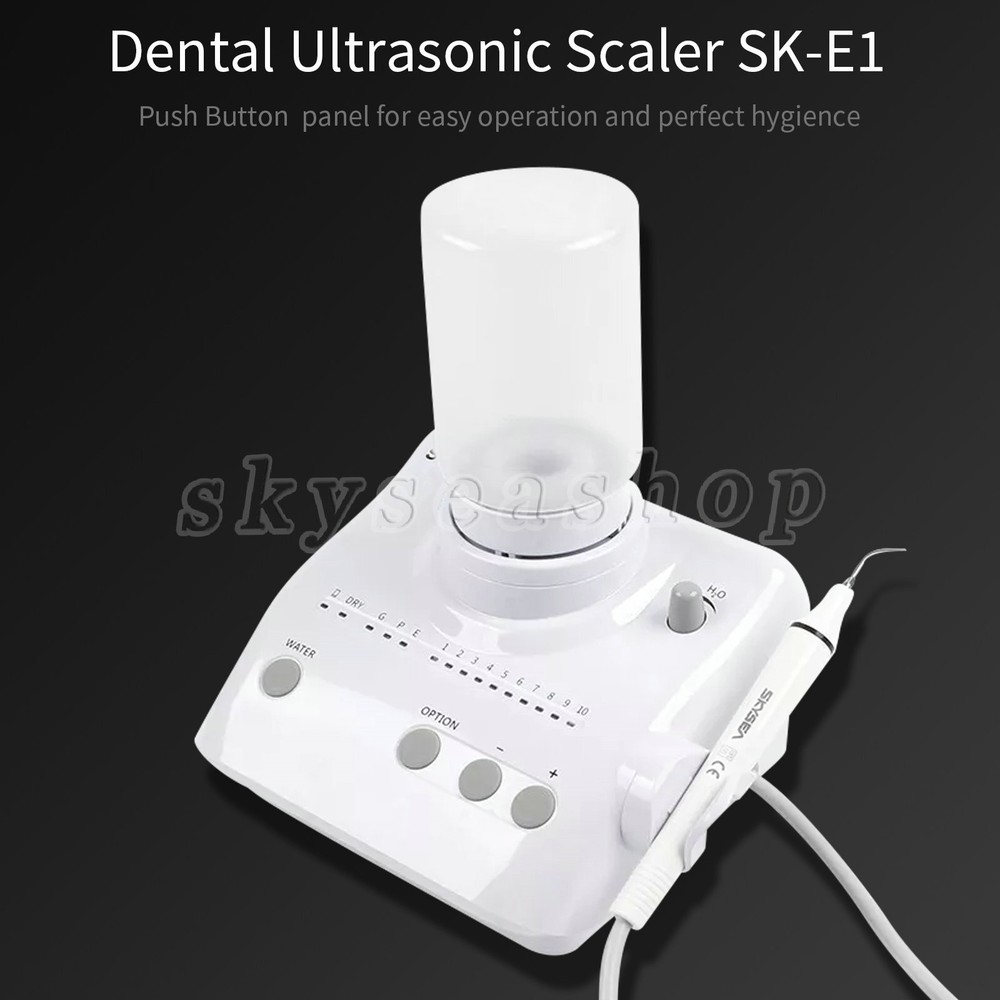 Dental Ultrasonic Piezo Scaler w/ 2 Water Bottles Handpiece fits EMS Woodpecker